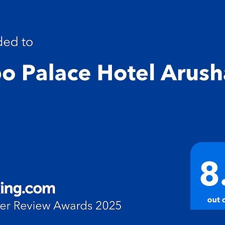 Kibo Palace Hotel Arusza Zewnętrze zdjęcie